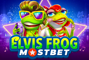 Rock and Roll kralı Elvis obrazını əks etdirən, canlı və unikal Elvis Frog oyununun təsviri.