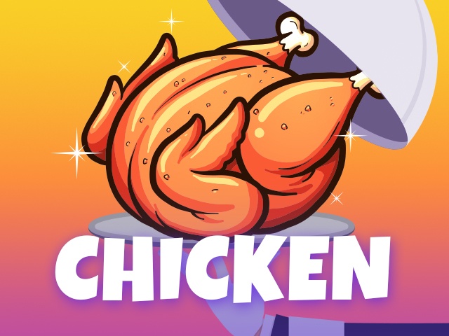 Sirli və fantastik Mystake Chicken oyununun qarışıq və unikal təsviri.